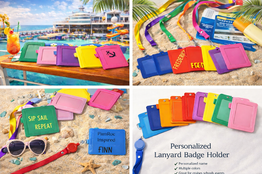 A -1 Personalized Cruise Lanyard Badge Holder – Retractable ID Holder