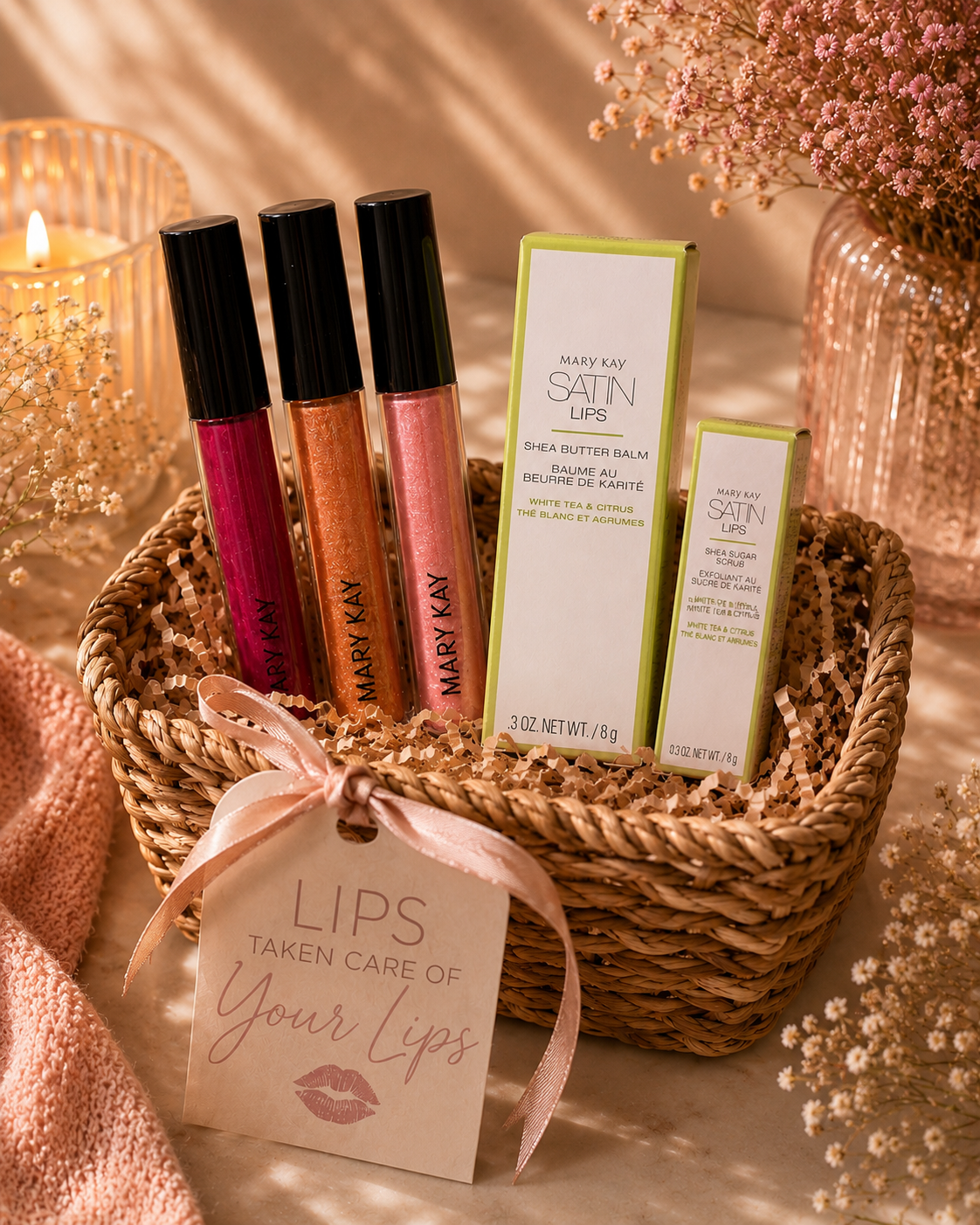 A-011 The Perfect Pout Basket | Give your lips the pampering they deserve!