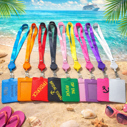 A -1 Personalized Cruise Lanyard Badge Holder – Retractable ID Holder