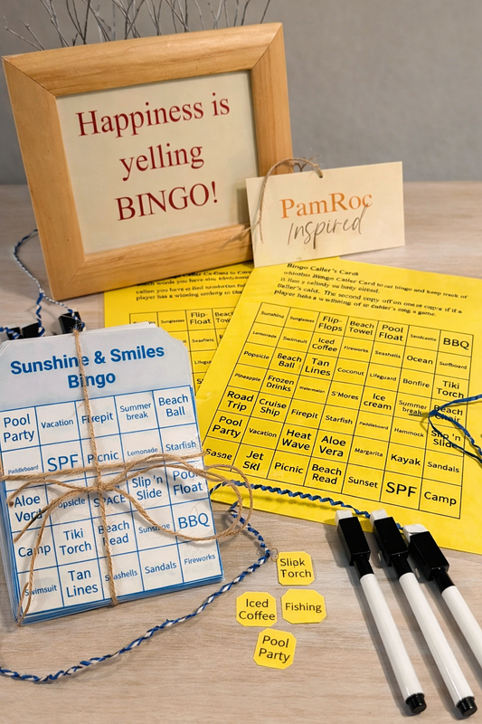 Personalized Bingo Game – Sunshine & Smile BINGO