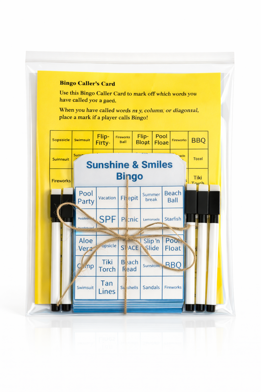 Personalized Bingo Game – Sunshine & Smile BINGO
