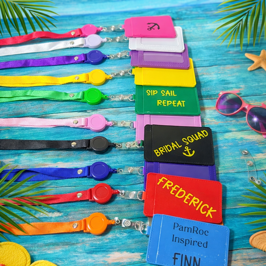 A -1 Personalized Cruise Lanyard Badge Holder – Retractable ID Holder