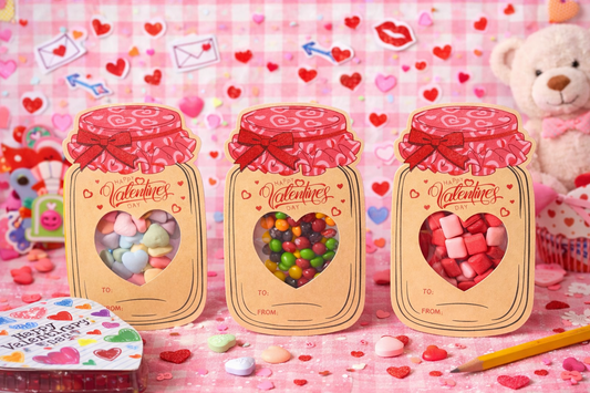 Kids’ Valentine Candy Cards — Pre-Assembled Classroom Treats