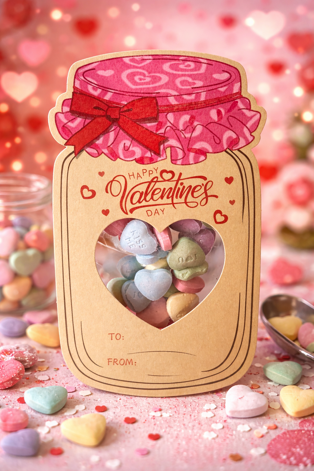 Kids’ Valentine Candy Cards — Pre-Assembled Classroom Treats